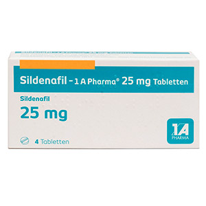 Sildenafil-1A-Pharma-25mg-packung-vorderansicht