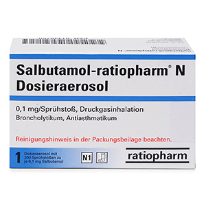 Salbutamol-ratiopharm N Dosieraerosol  packung vorderseite